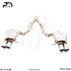 4X90mm Meisterschaft Stainless - GTS Ultimate Performance Exhaust for BMW F06 650i/xi Gran Coupe [2013+]-Cat-back is included